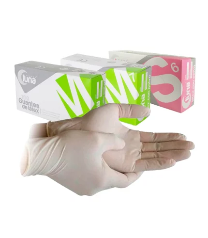 Guantes Latex Sin Polvo Luna 100un