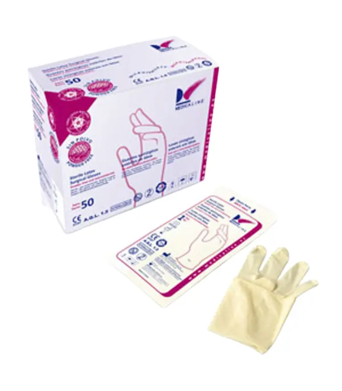 Medicaline Guantes Látex Esterilizados Sin Polvo